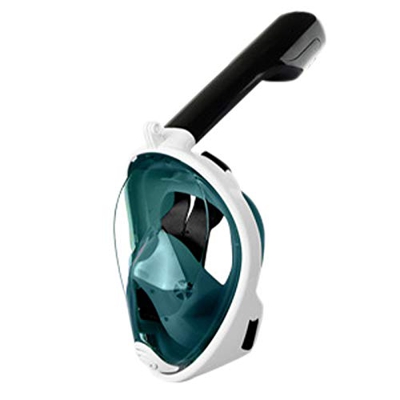 QPY Maschera Sub,Maschera Subacquea,Maschera Snorkeling 180 ° Maschera Subacquea Panoramica Antiappannamento E Antipermeabilità con Supporto per Fotoc