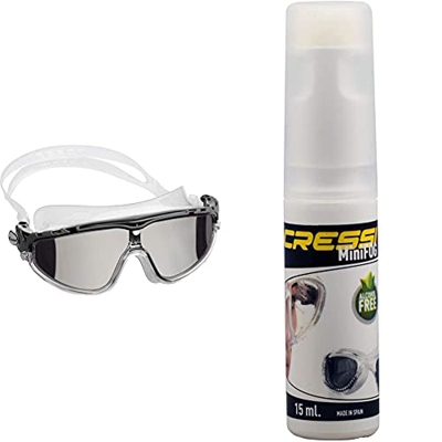 Cressi Skylight Swim Goggles, Occhialini Premium Per Nuoto, Piscina & Premium Anti Fog, Spray O Gel Antiappannante Sub, Occhialini Nuoto