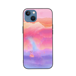 Poloco Flamingo - Custodia per iPhone 13, in acrilico, ultra sottile, antiurto, per Ip13 Mini-5,4 pollici, motivo: fenicottero Ip13 Mini-5,4 pollici precio