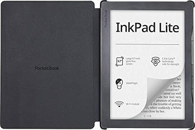 PocketBook InkPad Lite + Shell Cover Nero eBook-Reader 24.6cm (9.7 Zoll) Grigio Scuro