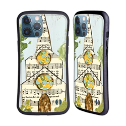 Head Case Designs Licenza Ufficiale Haley Bush Libro dei Canti Pagina Dipinto Chiesa Cover Ibrida Compatibile con Apple iPhone 13 PRO Max precio