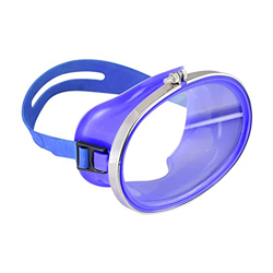 F Fityle Maschera Subacquea in Silicone per Snorkeling con Lente Singola Classica Ovale retrò - Blu características