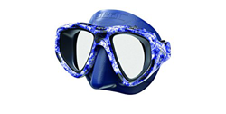 SEAC One, Maschera Sub per Immersioni Subacquee e Snorkeling con Custodia, Predisposizione Graduata per Miopia Unisex Adulto, Camo Blu en oferta