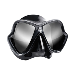 Mares X-Vision Ultra Liquid Skin - Maschera subacquea, Nero a specchio argento en oferta