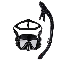 Regali D'inverno Maschera subacquea anti-perdita, set di boccaglio anti-appannamento, maschera panoramica ampia vista, occhialini da nuoto con cinghia en oferta