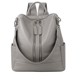 YALUXE Zaino convertible in vera pelle da donna Borsa a spalla con Tracolla versatile e Chiusura a Doppia Cerniera anteriore-Versione aggiornata di gr precio