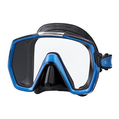 Tusa Freedom HD – Maschera sub subacquea snorkeling unisex adulto, Blu e Nero