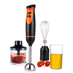 Gecheer -Mixer ad Immersione,Frullatore Multifunzione a Mano 4 in 1 con Bicchiere per Miscelare 330 ml,Frusta per Alimenti Frullati,Salse e Zuppe características