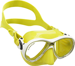 Cressi Marea Jr, Maschera Subacquea a Due Vetri Separati Unisex Bambini, Giallo/Bianco, 7-13 Anni en oferta