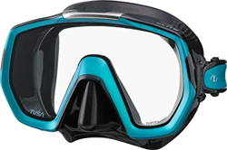 Tusa Elite Maschera Subacquea da Immersione e Snorkeling, Silicone Nero/Verde características