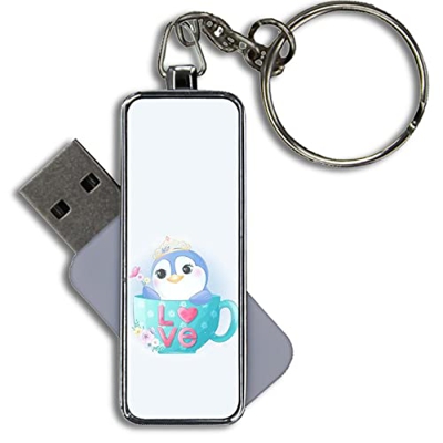 popshine fatto da metallo 8GB USB FLASH avere Little Pink Penguin