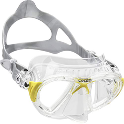 Cressi Nano, Maschera Subacquea Unisex – Adulto, Trasparente Crystal/Giallo características