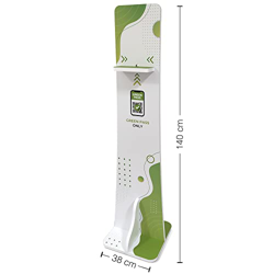 Q&B Grafiche Totem Colonnina Porta Lettore Green Pass - Tutti i Formati di Scan Device - Formato 38x140x38 cm precio