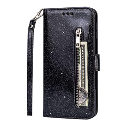 Nadoli Wallet Custodia per Samsung Galaxy A53 5G,Cerniera Tasche per Carte Disegno Luminoso Glitter Cinturino da Polso a Libro Chiusura Magnetica Blin precio