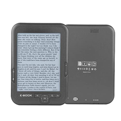 NTRACT Lettore di e-Book, divertiti a Leggere Sempre e Ovunque Facile da trasportare Lettore di e-Book da 16 GB Schermo da 6 Pollici per Ufficio(Grigi en oferta