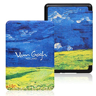 Guscio Sottile Per Kindle Paperwhite Signature Edition Da 6.8'' Pollici (11A Generazione 2021) - Cover Intelligente In Pelle Pu Con Stampa Campo Di Gr