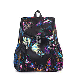 Estwell Zaino Donna Nylon Impermeabile Zaino Moda Fiore Borse a Zainetto Casuale Daypack Backpack per Scuola Viaggio lavoro características