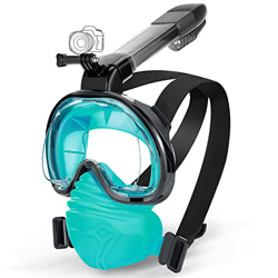 IMMEK Maschere da immersione,Maschera da Snorkeling 180° Panoramica Immersioni Anti Appannamento e Anti Perdita con Supporto per Fotocamera Subacquea  características