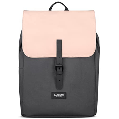 LARKSON Zaino Donna Rosa - Ida - Borsa Zainetto Porta PC 13 Pollici - Ideal per l'Università, il Lavoro, il Tempo Libero - Idrorepellente