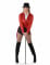 Costume giacca cabaret rossa donna en oferta