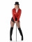 Costume giacca cabaret rossa donna