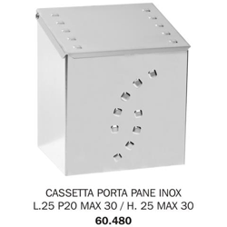 Cassetta Porta Pane Inox (l25 P20-23 H25-30 Cm) precio