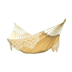 PEVSCO Swings Oscillazioni Indoor e Outdoor Canvas Amaca Swing Letto for Terrazza Veranda Giardino o Cortile Leggero Portatile Bianco Naturale .Oscill precio