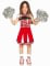 Costume cheerleader bambina precio