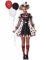 Costume clown psicopatico vestito donna