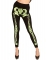 Legging con scheletro verde per donna