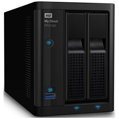 NAS My Cloud PR2100 4 Slot 3.5'' Interfacce 2 x Gigabit Ethernet / 2 x USB 3.0 Ram 4 GB