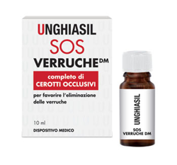 DISPOSITIVO MEDICO PER VERRUCHE IN FLACONE CON PENNELLINO + 9 CEROTTI COPRIVERRUCA características