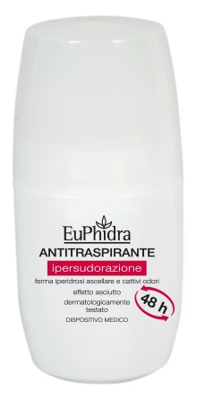 DEODORANTE IN EMULSIONE IN FLACONE ROLL-ON CON ASTUCCIO EUPHIDRA DEO ROLLON ANTITRASPIRANTE 50 ML