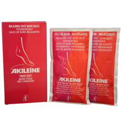 Akileine sales de baño relajante para los pies 2x150g características