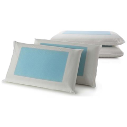 Cuscino 4seasons In Memory Foam E Ice Gel Termico Made In Italy Antiacaro E Anallergico Saponetta 42x72x11 Cm Set 4 Pz, Bianco, Doppio características