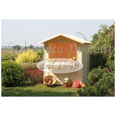 Chiosco Legno Abete Naturale 170x175x182/218 Mq 3 Box Casetta Giardino Esterno