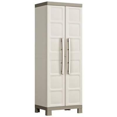 Armadietto Alto Excellence Beige E Grigio Talpa 65x45x182cm