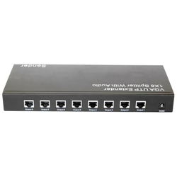 IDATA MSV-AU8B - Extender / Splitter Audio / Video 8 Porte su Cavo Cat5E 300 m características