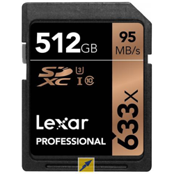 Memory Secure Digital Pro SDXC 512 GB 633X Class 10 precio