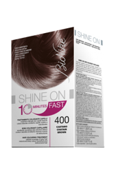 BIONIKE SHINE ON FAST TRATTAMENTO COLORANTE CAPELLI CASTANO 400 60 ML + TUBO 60 ML en oferta