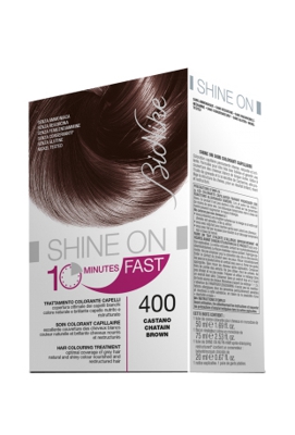 BIONIKE SHINE ON FAST TRATTAMENTO COLORANTE CAPELLI CASTANO 400 60 ML + TUBO 60 ML