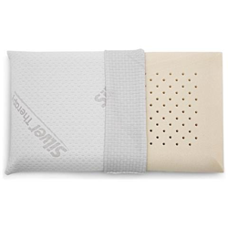 Cuscino Silver Therapy Agli Ioni D'argento E Memory Foam Morbido Antibatterico E Antiacaro Made In Italy-saponetta, Forato E Cover In Tessuto, Bianco, Singolo características