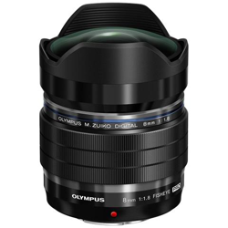 Obiettivo M. Zuiko Digital ED 8 mm 1:1.8 Fisheye Pro Attacco Micro Quattro Terzi per Fotocamere OM-D e PEN en oferta