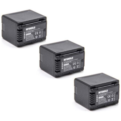 3x Li-ion Batteria 4040mah (3.6v) Per Telecamera Videocamera Camcorder Panasonic Hc-v720m, Hc-v720mgk, Hc-v777, Hc-vx870, Hc-vx878, Hc-vx989 en oferta