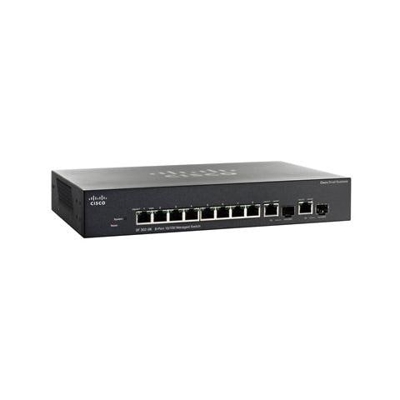 SF 302-08 8-port 10/100 Managed Switch with Gigabit Uplinks