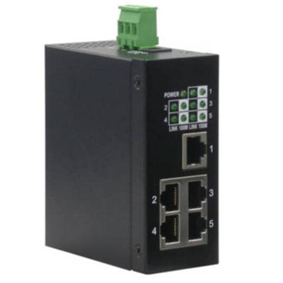 Switch per ambienti industriali 10/100 5 Porte rete Rj45