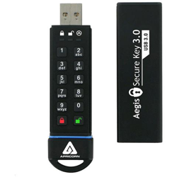 Aegis Secure Key 256 Bit Aes-xts Encrypted 30go (usb 3.0, Fips Validated) características