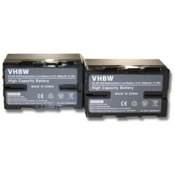 2 X Batterie Vhbw 2600mah Per Videocamera Sony Pmw-ex1, Pmw-ex3, Pmw-f3, Pmw-100, Pmw-150, Pmw-160, Pmw-200 Come Bp-u30, Bp-u60, Bp-u90, Bp-u95 en oferta