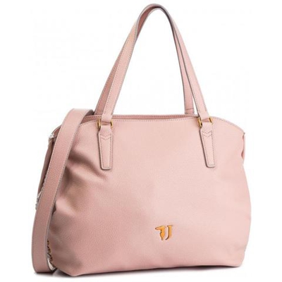 Borsa Donna Lavanda Tote Bag Ecoleather With Velvet Lace Raso Light Pink 75b004479y099999. p040