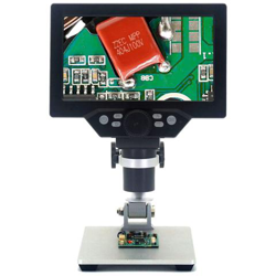 Microscopio Digitale Hd Lcd Da 7 Pollici, Batteria Ricaricabile Integrata, Microscopi Video Elettronici, 12 Mp, Microscopio Con Supporto In Metallo precio